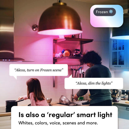 LIFX Color - Clean Edition, 1100 lumens, Wi-Fi Smart LED Light Bulb, Supercolor and Whites, No Bridge Required, Works with Alexa, Hey Google, HomeKit and Siri. HEV Antibacterial Function (1 Pack)