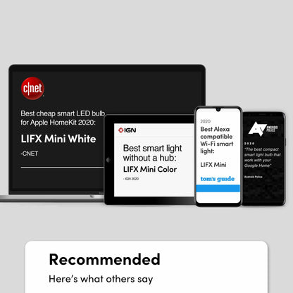 LIFX Color A19 800 lumens, Billions of Colors and Whites, Wi-Fi Smart LED Light Bulb, No bridge required, Works with Alexa, Hey Google, HomeKit and Siri.