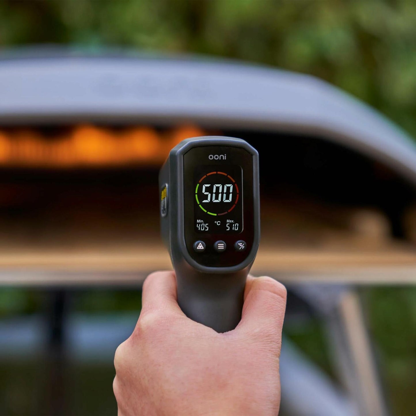 Ooni Digital Infrared Thermometer - Instand Read Digital Thermometer with LCD Display, IR Thermometer for Indoor and Outdoor Cooking, Barbecue Thermometer, Laser Thermometer