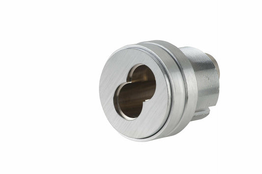 Schlage Commercial 80102626 Small Format Interchangeable Core Mortise Cylinder with Standard Cam; Compression Ring; and 1/4" Blocking Ring Satin Chrome Finish