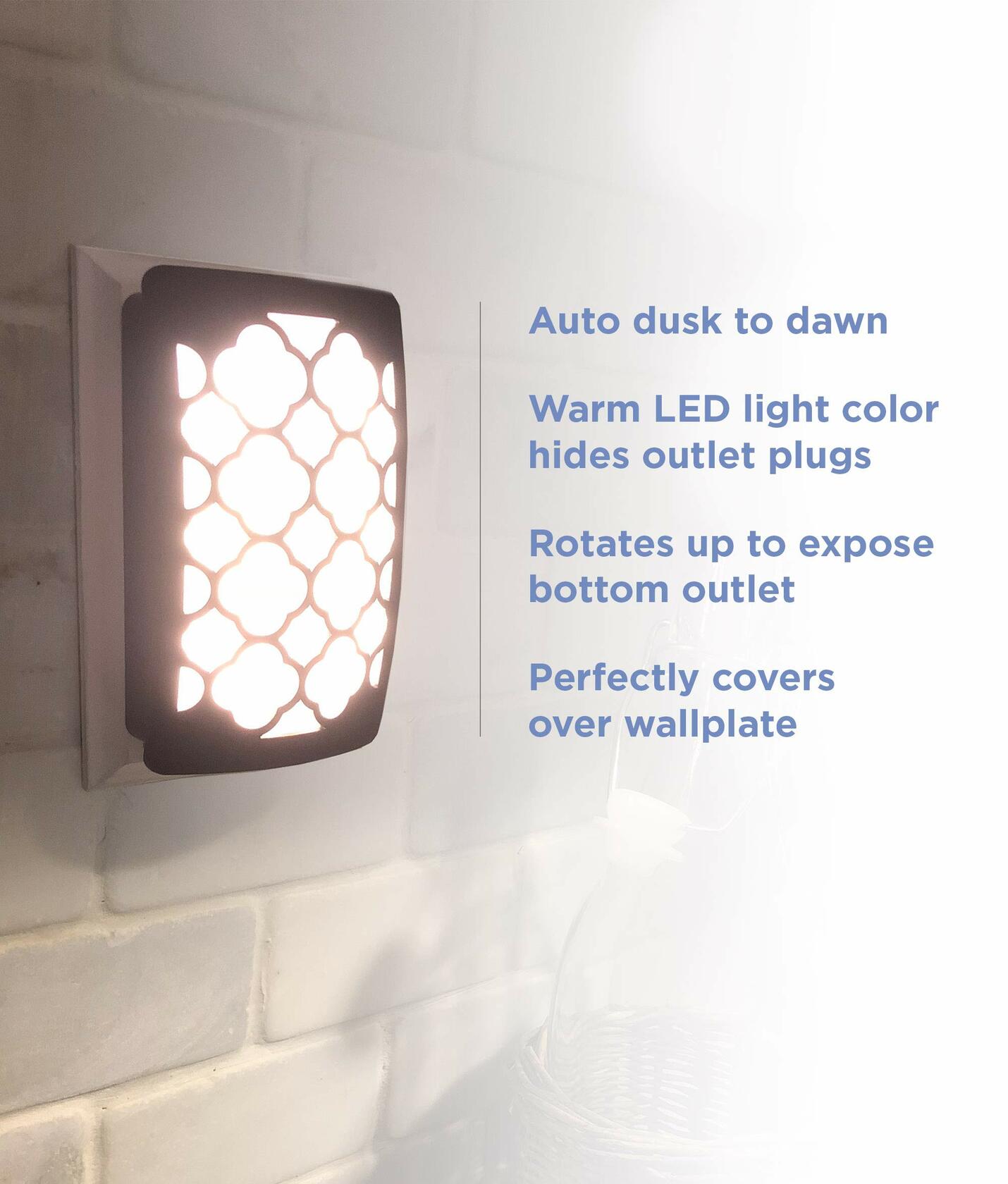 Westek NL-DPTG-N Night Lights, Nickel Finish