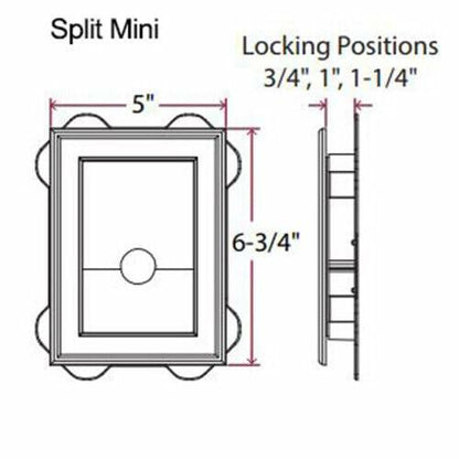 Mid America Vinyl Mount Master Mini Mounting Split Block 019 Beige