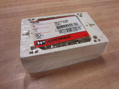 Wiremold 2348 PVC 1-Gang Deep 1-Channel Single-Channel Device Box 4-3/4 Inch x 3 Inch x 1-3/4 Inch