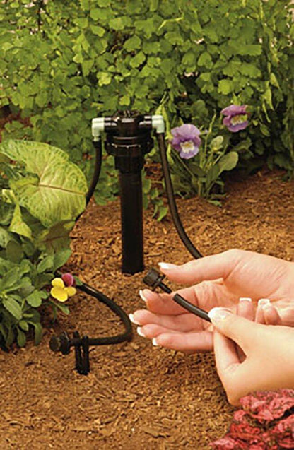 Orbit 4-Port Water Drip Irrigation Manifold for 1/4" Tube, Dripping Line - 67005