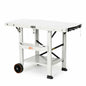 LoCo Cookers Griddle Grill Cart, Foldable Steel Tabletop Prep Station, Chalk
