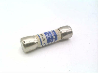 EDISON FUSE MEQ20 MEQ Series, Class Midget, 20AMP, 500 VAC, SUPPLEMENTAL Protection Applications, TIME-DELAY, Fuse, Ferrule