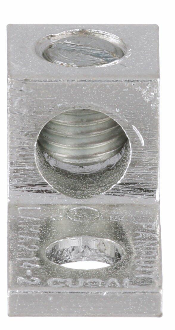 Panduit LAMA2-14-QY One-Hole Aluminum Mechanical Lug, Single Barrel Lug, Type Lama, #14 - #2 AWG, 1/4-Inch Stud Hole