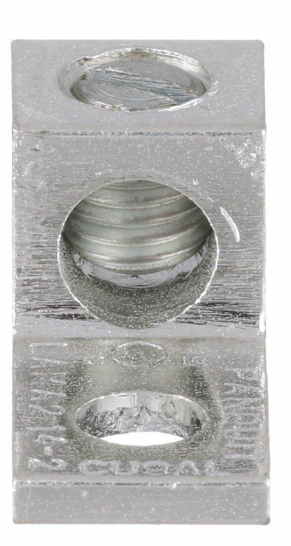 Panduit LAMA2-14-QY One-Hole Aluminum Mechanical Lug, Single Barrel Lug, Type Lama, #14 - #2 AWG, 1/4-Inch Stud Hole