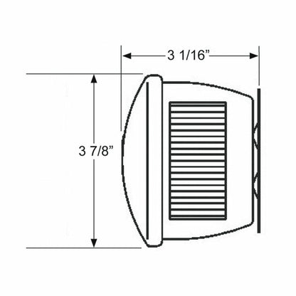 Blazer B55UW 3-7/8" Round Stop / Tail / Turn Light , Red