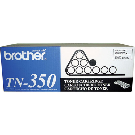 Brother Genuine Black Toner Cartridge, TN350, Replacement Black Toner, Page Yield Up To 2,500 Pages
