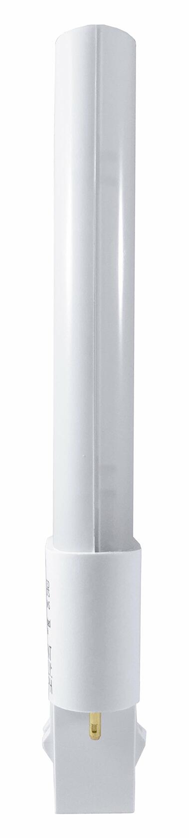 Lunera GX23 2-Pin Horizontal CFL LED Dimmable Light Bulb, 5W, 580 Lumen, 3000K CCT, Ballast or Line Driven, 4th Generation, Plug-and-Play 4-Pin Compact Fluorescent Lamp Replacement