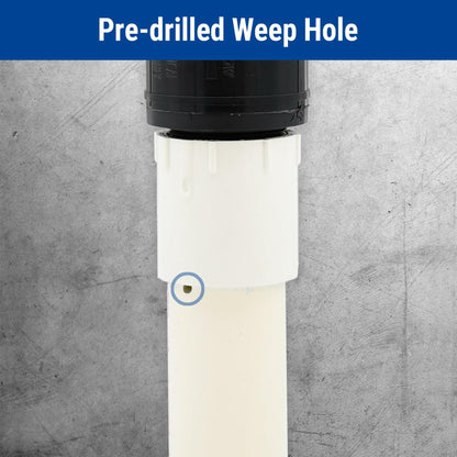 THE BASEMENT WATCHDOG Model BW-QCP Quick Connect Pipe - Pre-Assembled Discharge Pipe Makes Sump Pump Installation Quick and Easy