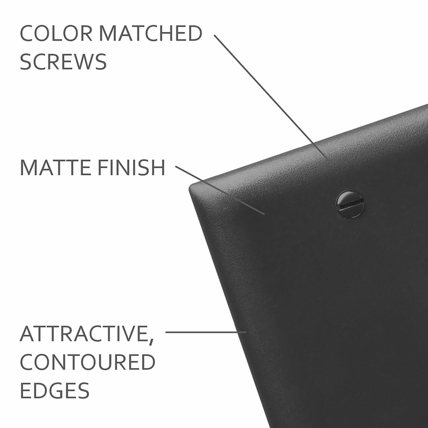 Legrand Tp263 Trademaster 3-Gang Decorator Outlet/Rocker Wall Plate - Black