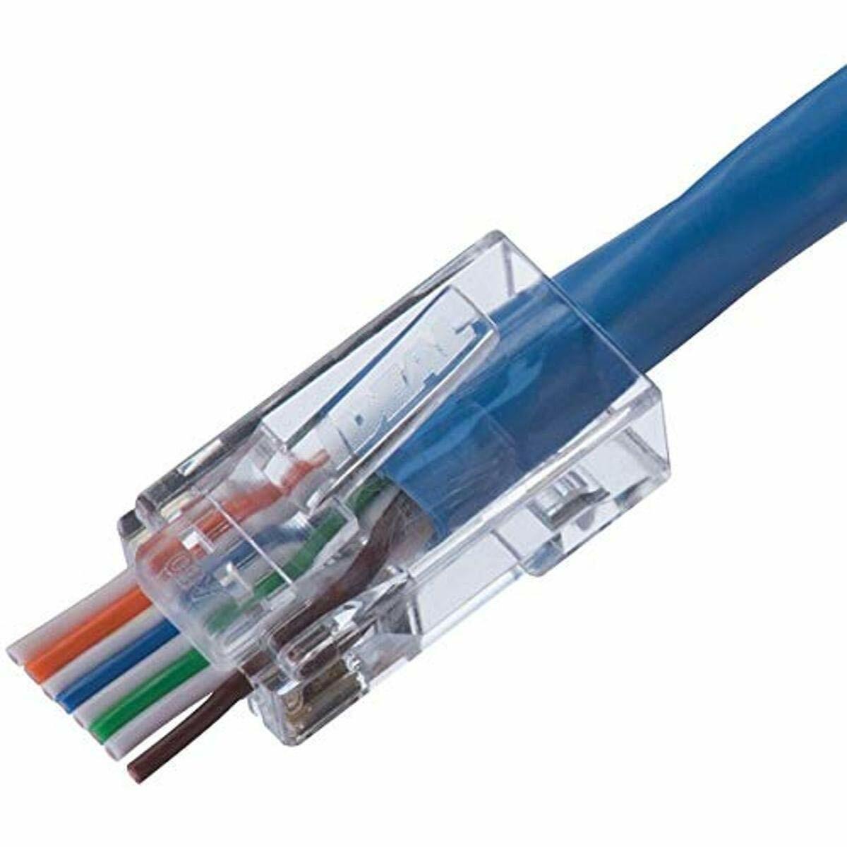Ideal Ideal Cat6 Single Piece Rj-45 8p8c Modular Plugs, 100-count