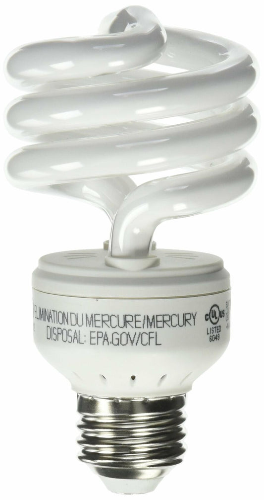 20W Compact Fluorescent T3 Spiral Bulb