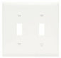 Pass & Seymour TPJ2WCC10 Wall Plate, 2 Gang, White