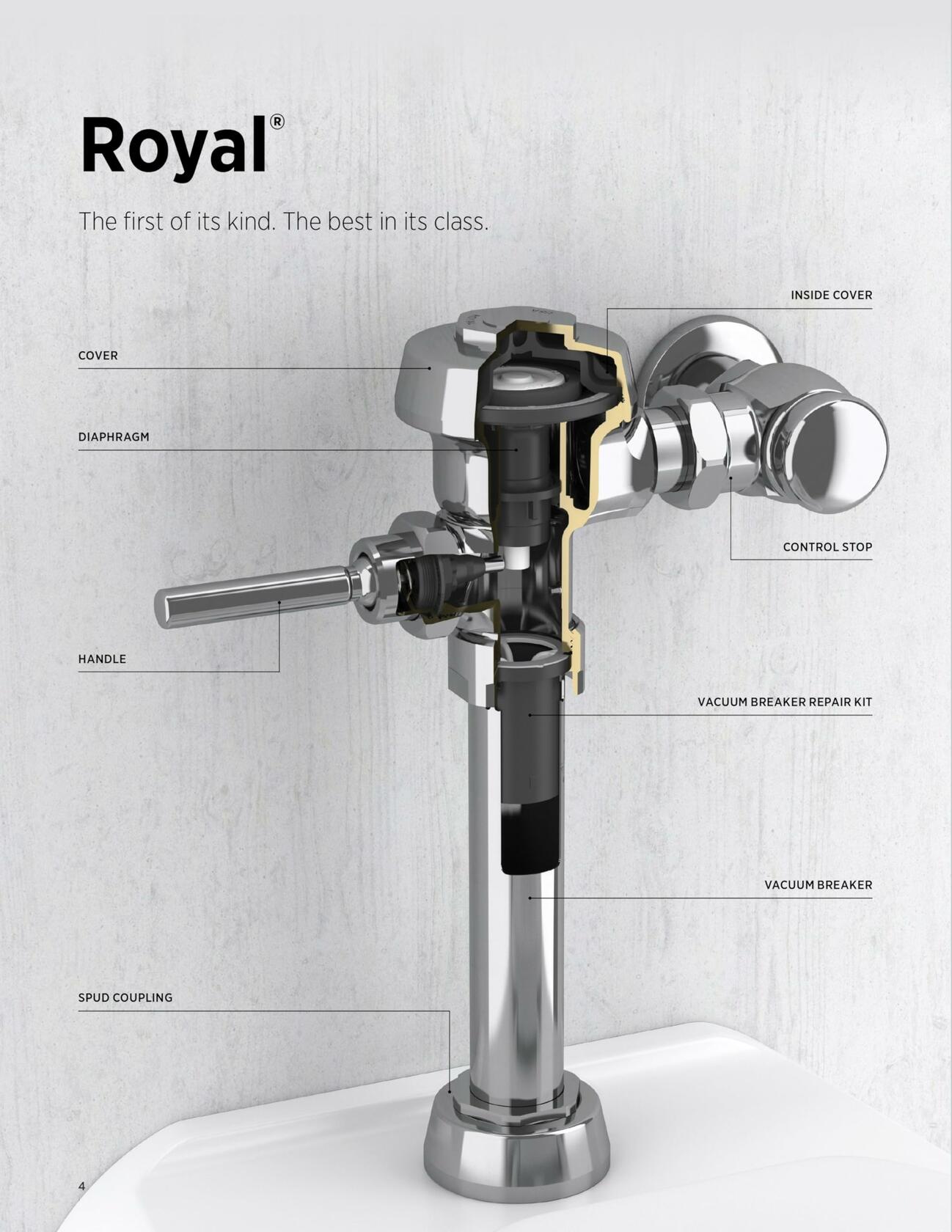 Sloan Royal V-600-Aa Vacuum Breaker 3/4 In. X 9 In.