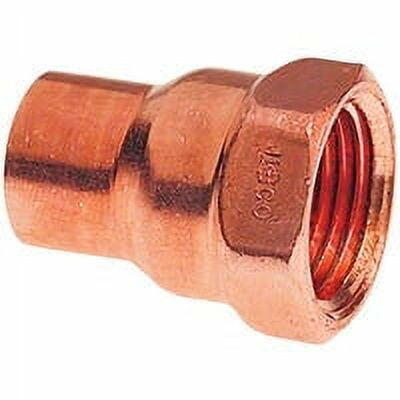 NIBCO 3/4 in. Copper X 1/2 in. D FIP Copper Pipe Adapter 1 pk