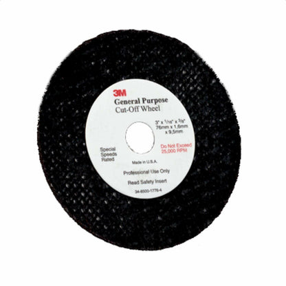 3M 3 x 1/16 x 3/8 Green Corps CUT-OFF WHEEL1988 01988 - EACH