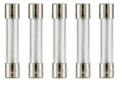 Cooper Bussmann MDL-1-2 500mA Glass Cartridge Fuse, Pack of 5