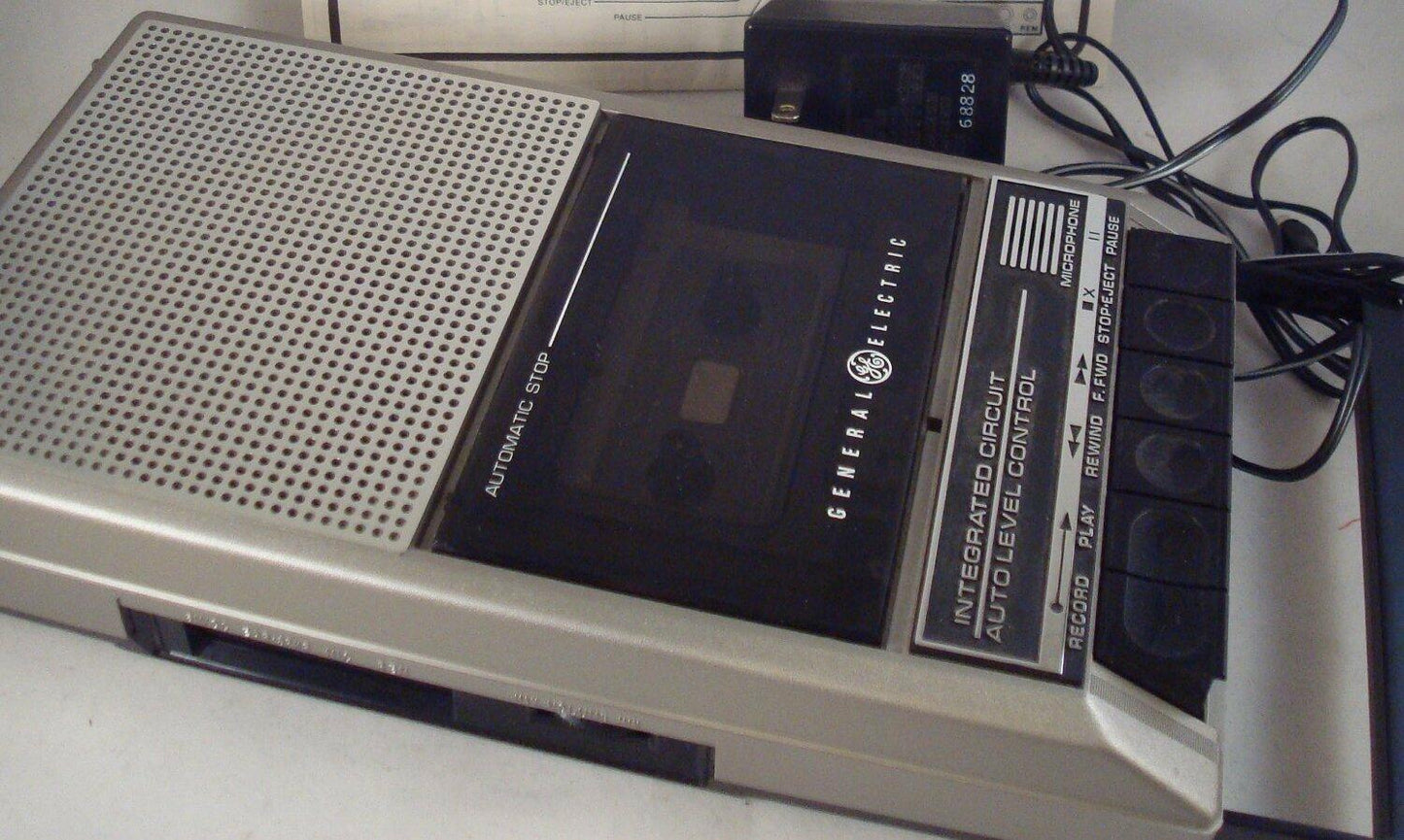 Ge General Electric Cassette Recorder Slim Style 3-5015/16 (3-5016 D)