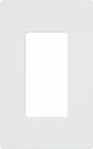 Lutron Claro Light Switch Cover Plate, 1 Gang Wallplate, for Decorator Light Switches, Rocker Light Switch Cover, Outlet Cover, Screwless Switch Plate Cover, Gloss, CW-1-WH, White