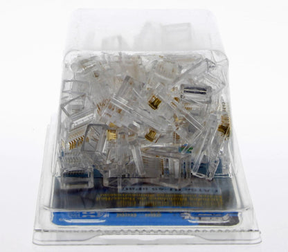 IDEAL Electrical 85-396 8P8C Modular Plugs Connector, RJ-45 Connector for CAT5e, Twisted Pair 100 MHz Cables, 50 Connectors