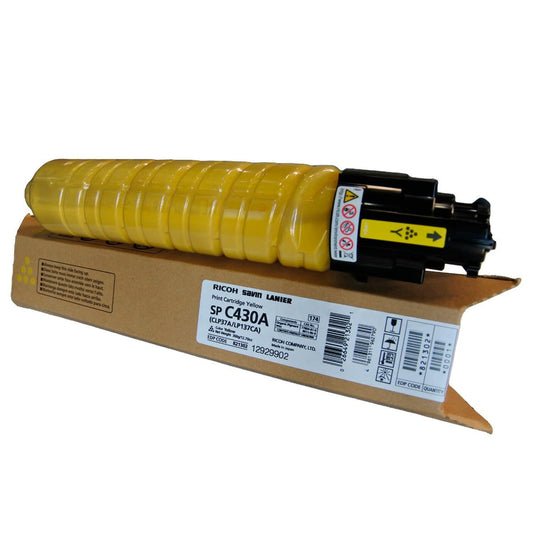 Ricoh SP C430A Original Toner Cartridge - Yellow - Laser - 24000-1 Each
