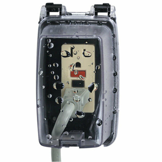 Intermatic WP1000C Guardian Series Single Gang Weatherproof While-in-Use Cover, Clear