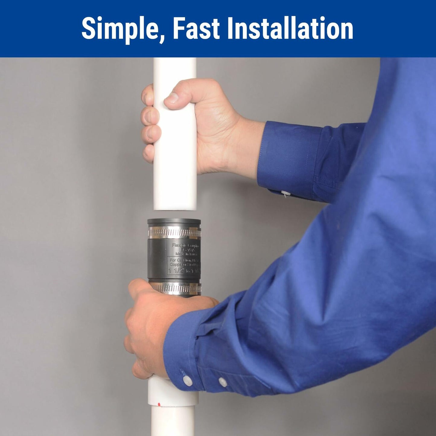 Basement Watchdog 15 inch L 1-1/5 inch Quick Connect Pipe Kit