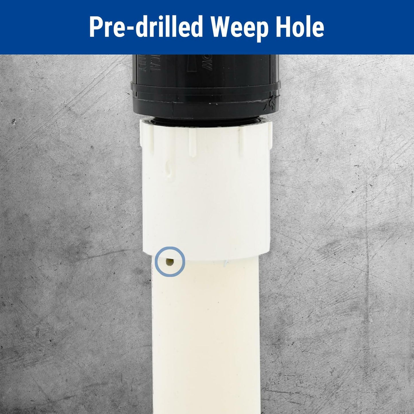 Basement Watchdog 15 inch L 1-1/5 inch Quick Connect Pipe Kit