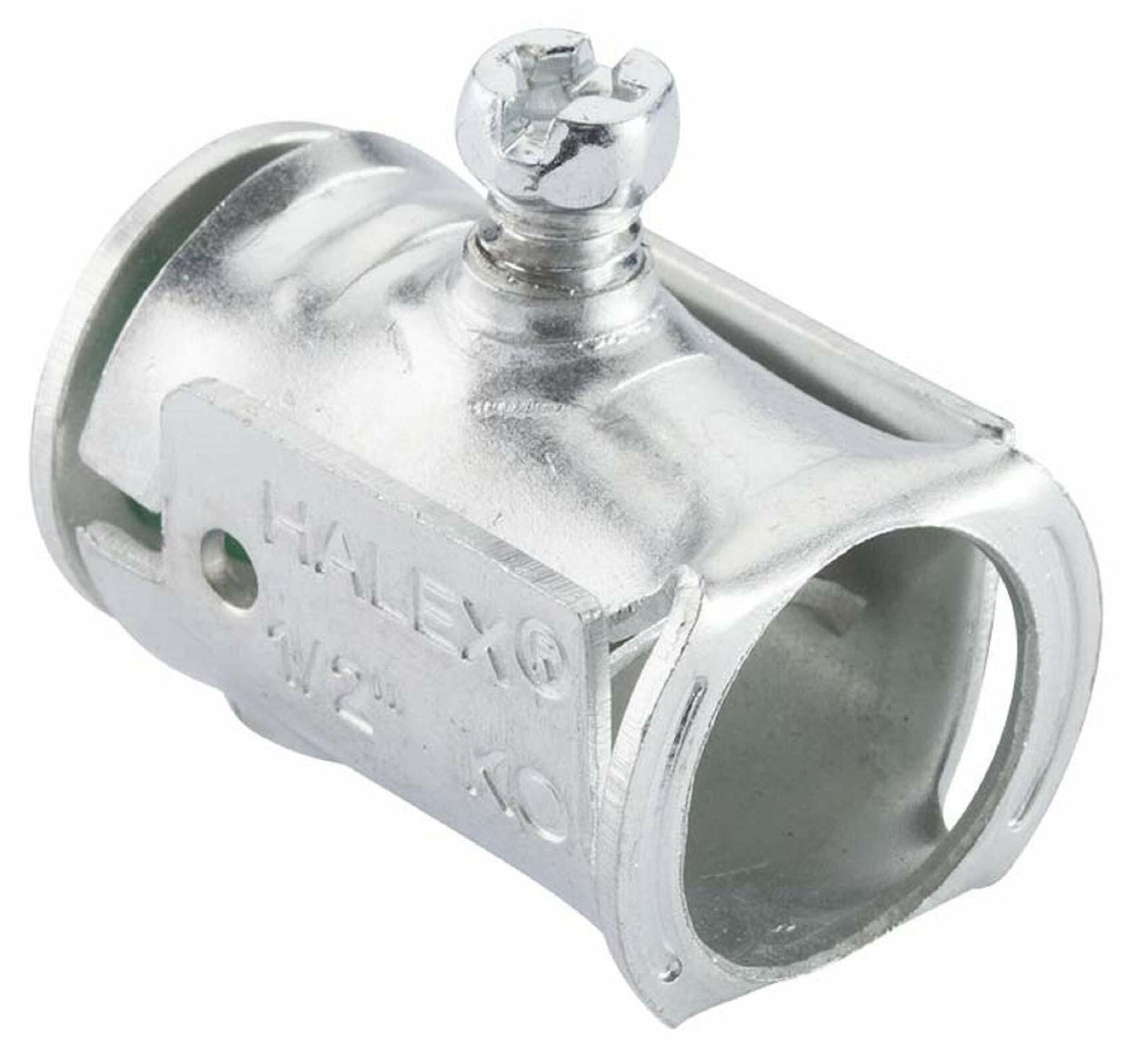 Halex, 3/8 in. Flexible Metal Conduit (FMC) Snap-In Connectors , 26571, 5 per pack