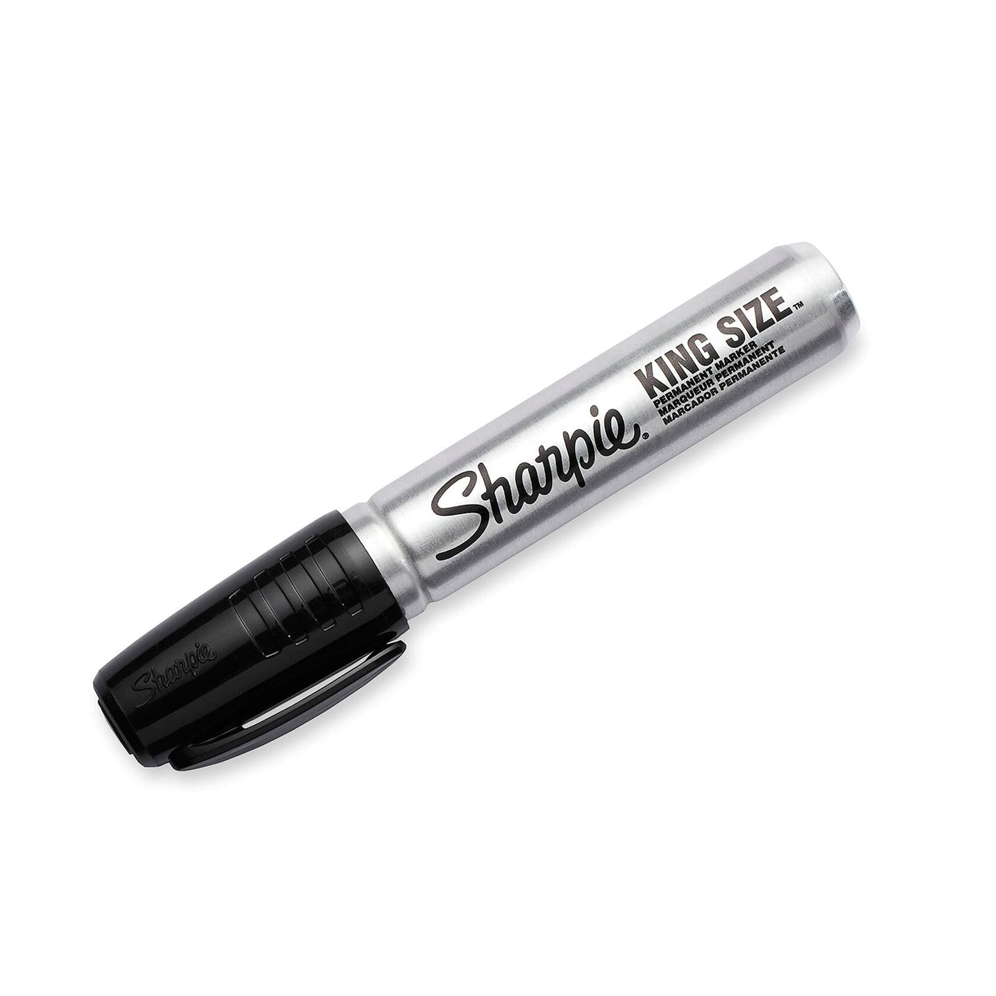 Sharpie King Size Permanent Marker, Large Chisel Tip, Great for Poster Boards, Black, 4 Count
