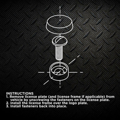 Pilot Automotve IP-353C Chevrolet Logo Automotive License Plate Fastener Kit, 4 Pack