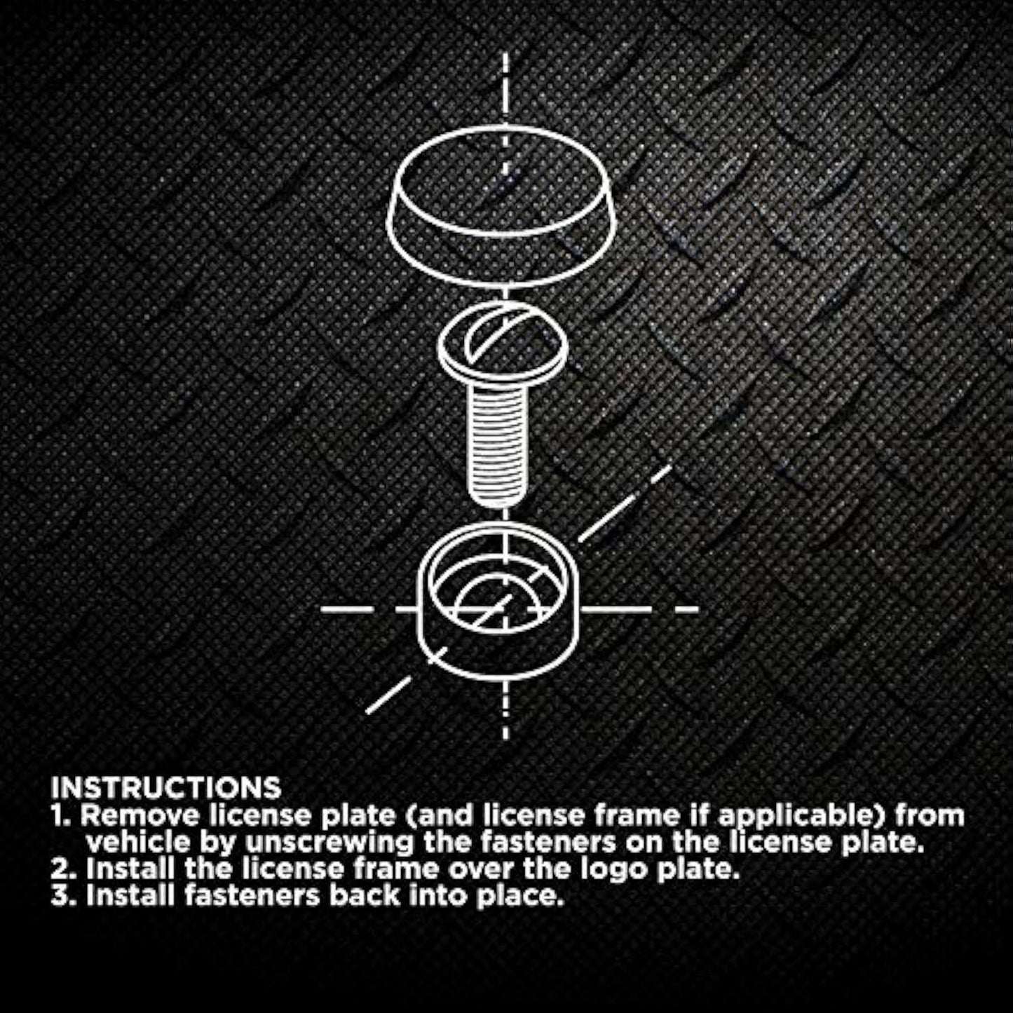 Pilot Automotive IP-353F Ford License Plate Fastner Caps, 4 Pieces
