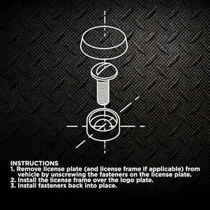 Pilot Automotive IP-353F Ford License Plate Fastner Caps, 4 Pieces