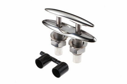 Attwood Corporation 66515-1 Retractable Low-Profile Stainless Steel Marine Boat 4 -Inch Neat Cleat