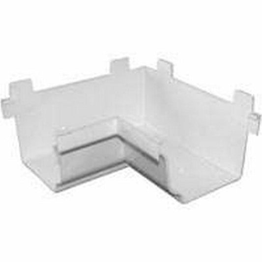 Cnr Gutter 90Deg Vnyl Wht Genova Products Pvc Gutter AW103AK White Vinyl