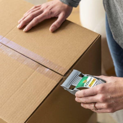 Duck EZ Start Packaging Tape, Clear Packing Tape for Mailing, Moving, Shipping & Storage, 3 Rolls with Dispensers, 1.88 in. x 55 Yd. Each (1259457)