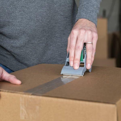 Duck EZ Start Packaging Tape, Clear Packing Tape for Mailing, Moving, Shipping & Storage, 3 Rolls with Dispensers, 1.88 in. x 55 Yd. Each (1259457)