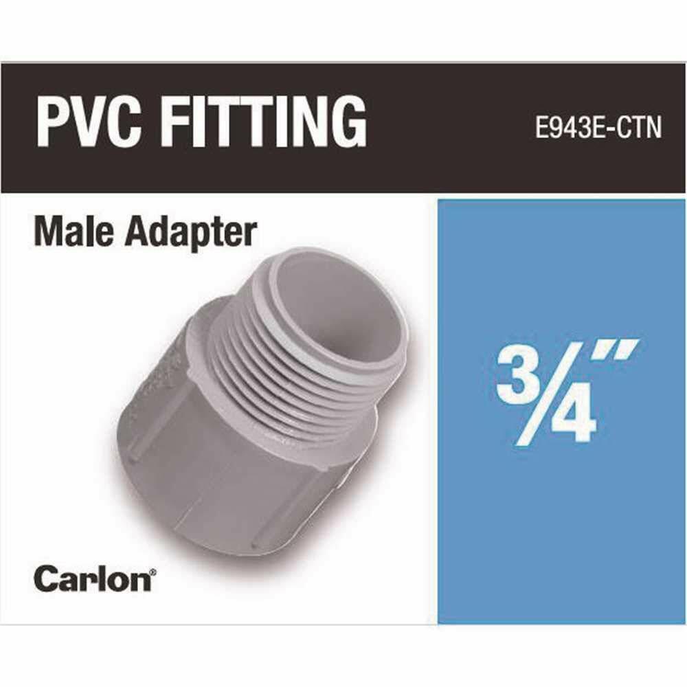 Carlon 3/4 In. Male Threaded & Socket Terminal Adapter E943ERCTN