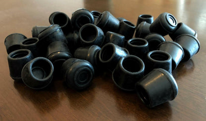 Shepherd Hardware 9128 1-Inch Inside Diameter Rubber Leg Tips, 4-Pack, Black