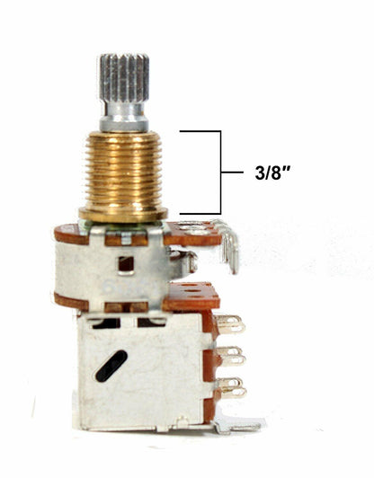 Genuine Bourns 500K (Pack of 2) Split Shaft Push-Pull Pot for Electric Guitar