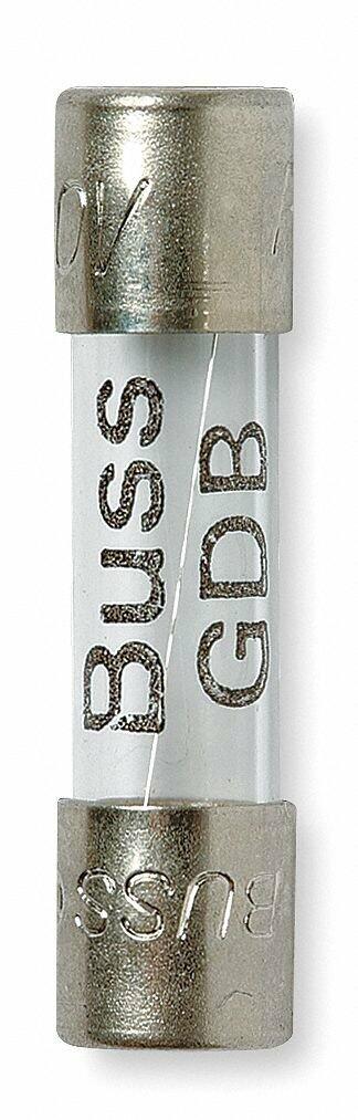Eaton BUSSMANN 10A Fast Acting Glass Fuse with 250VAC Voltage Rating; GDB Series - pkg. of 5