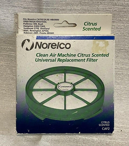 Norelco Clean Air Machine Universal Replacement Filter CAF2 Citrus Scent Genuine