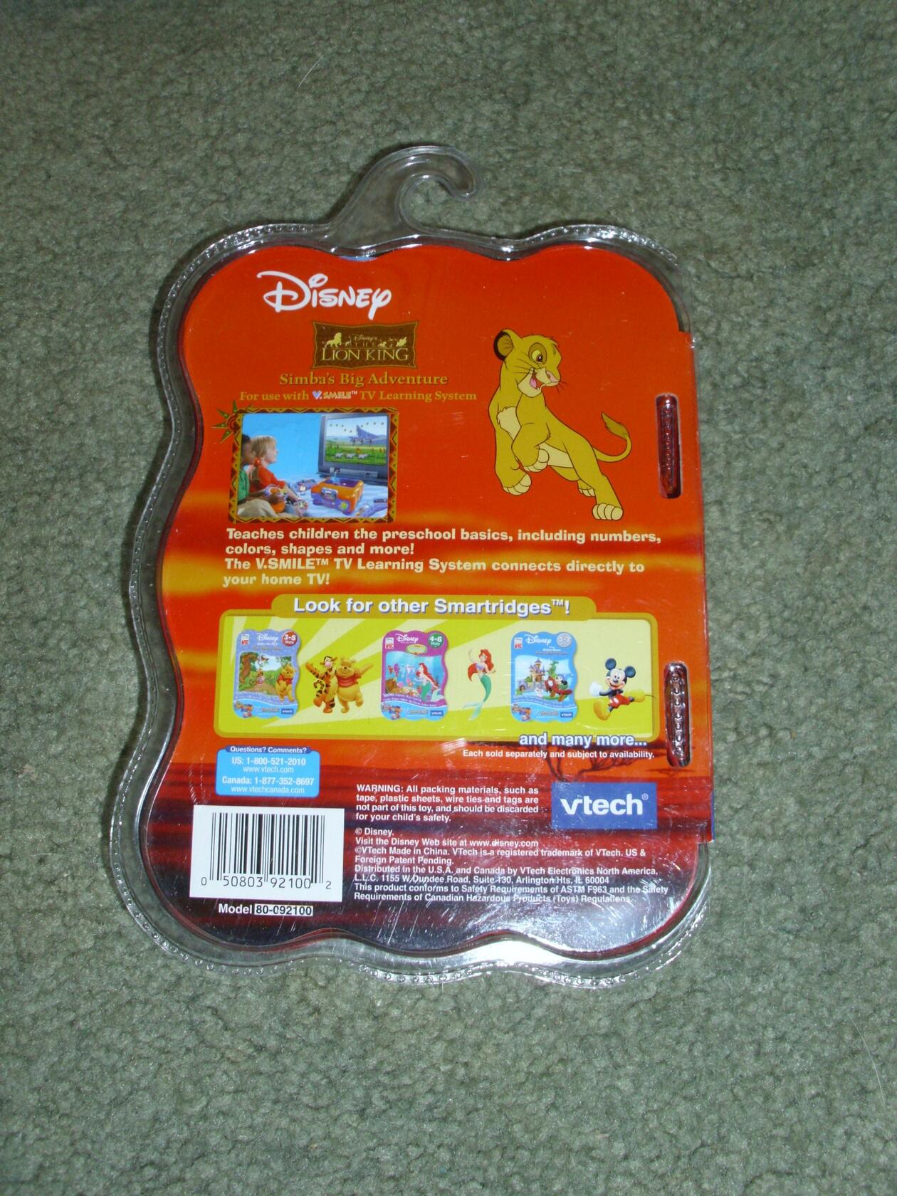 V Tech - V.Smile - The Lion King Simba's Big Adventure