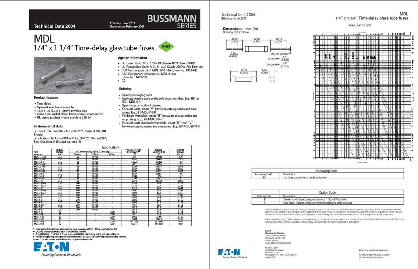 Bussmann MDL-10 Buss Fuse MDL10 10A 32V (Pack of 5)