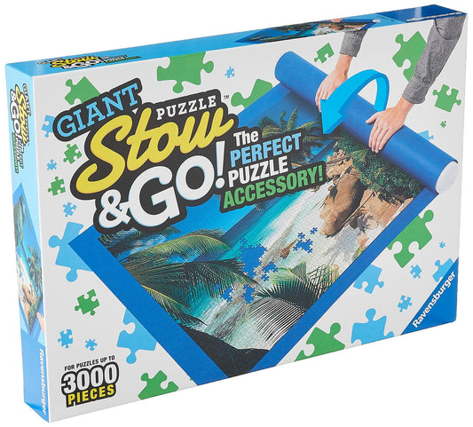 Ravensburger Giant Stow and Go Jigsaw Puzzle Accessory 17931—for Puzzles up to 3000 Pieces, 59 x 39 inches, Blue