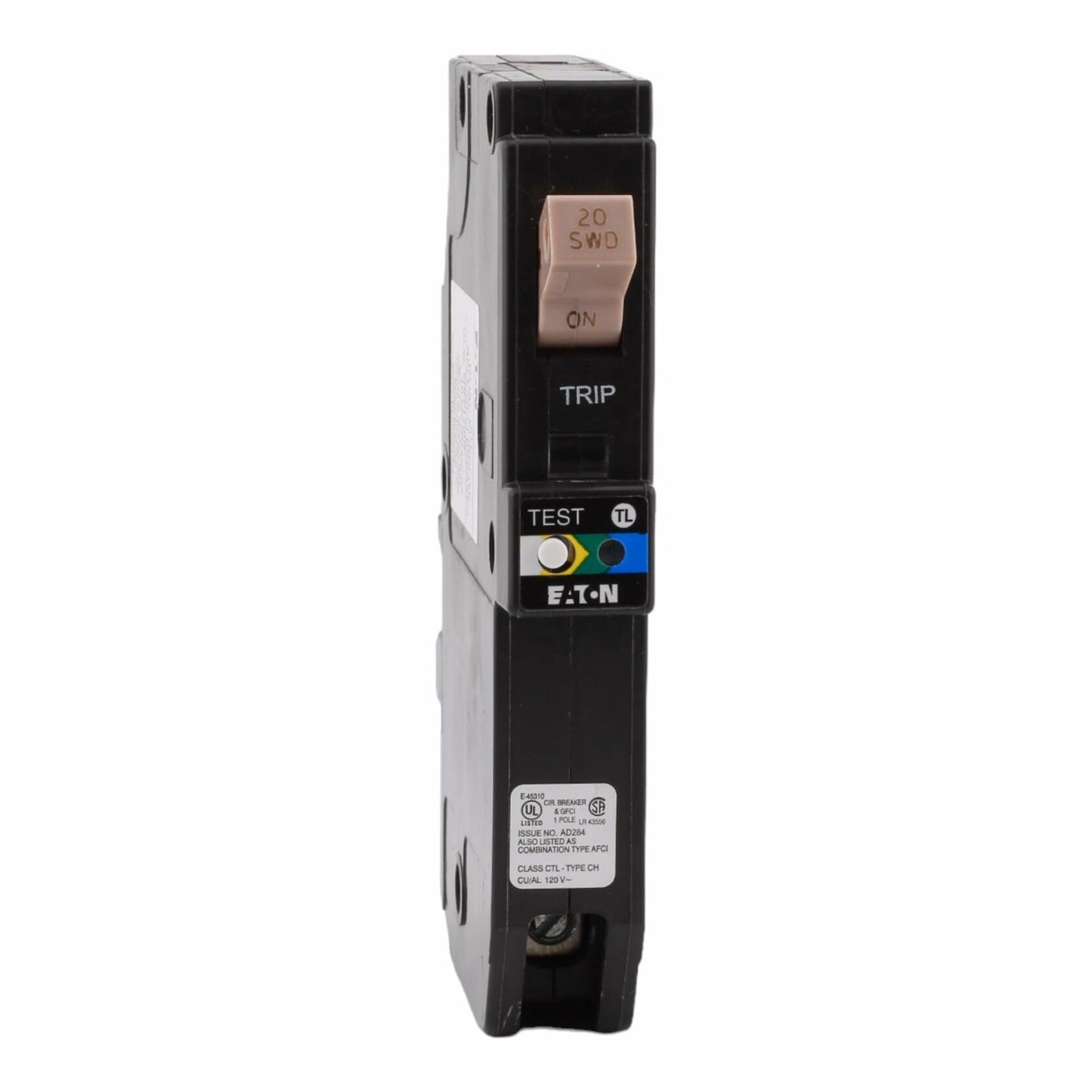 CHFP120A1CS 20 Amp Single Pole Dual Function All in One AFCI/GFCI Circuit Breaker, Plug-On Neutral, 120V, 10kAIC, UL Listed (1)