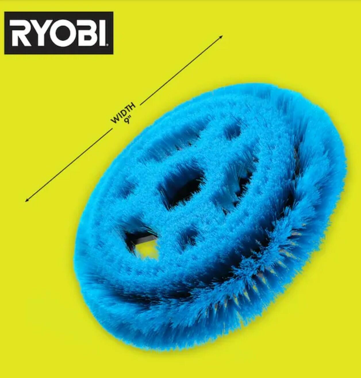 RYOBI 9" Soft Bristle Cleaning Brush